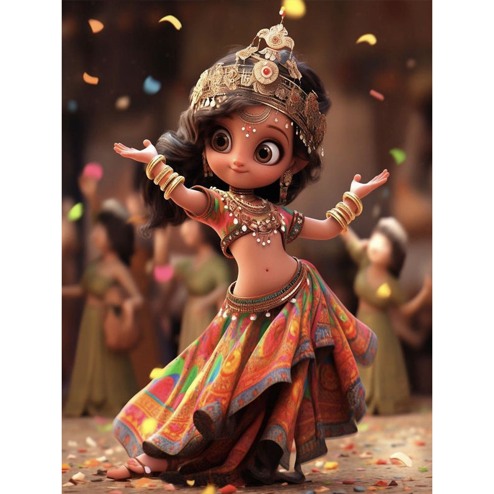 Diamond Painting - Full Round - Exotic little girl (30*40CM)