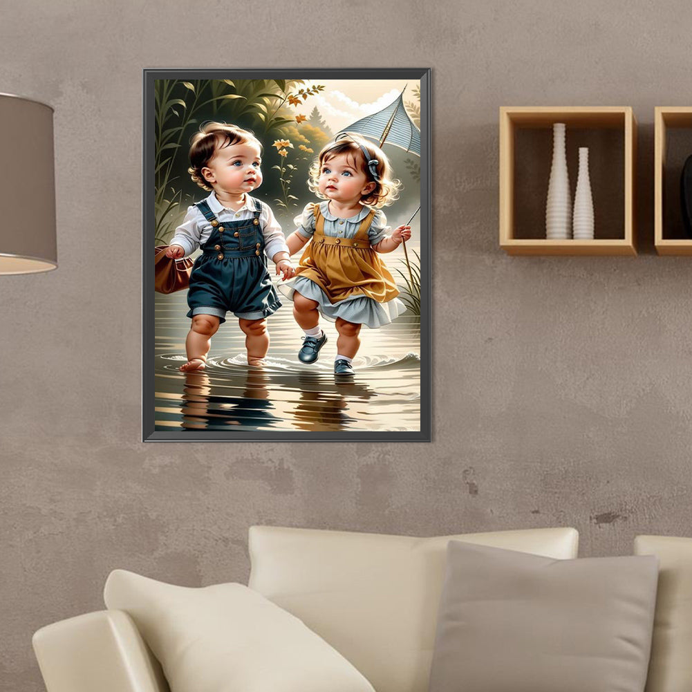 Diamond Painting - Full Round - sweet girl (30*40CM)