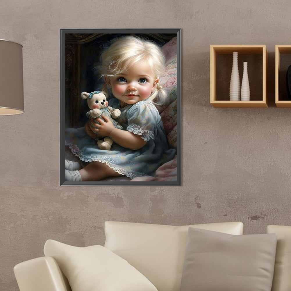 Diamond Painting - Full Round - sweet girl (30*40CM)