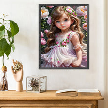 Load image into Gallery viewer, Diamond Painting - Full Round - sweet girl (30*40CM)
