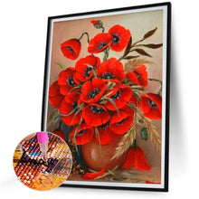 Load image into Gallery viewer, Diamond Painting - Full Round - poppy bouquet (30*40CM)
