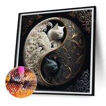 Load image into Gallery viewer, Diamond Painting - Full Round - Yin Yang Tai Chi Cat (30*30CM)
