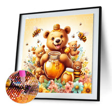 Load image into Gallery viewer, Diamond Painting - Full Round - Bear and Honey (30*30CM)
