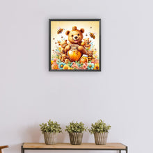 Load image into Gallery viewer, Diamond Painting - Full Round - Bear and Honey (30*30CM)
