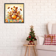 Load image into Gallery viewer, Diamond Painting - Full Round - Bear and Honey (30*30CM)
