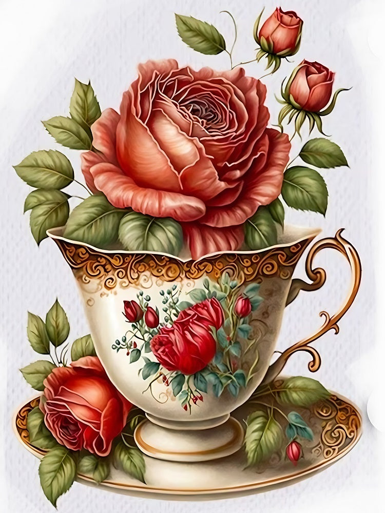 Diamond Painting - Full Round - cup flower (30*40CM)