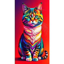Load image into Gallery viewer, Diamond Painting - Full Round - cat (40*70CM)
