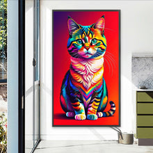Load image into Gallery viewer, Diamond Painting - Full Round - cat (40*70CM)
