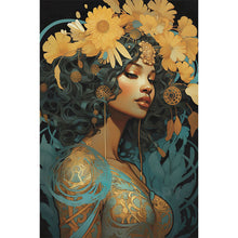 Load image into Gallery viewer, AB Diamond Painting - Full Round - Flowers and elegant girls (40*60CM)
