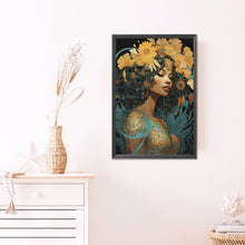 Load image into Gallery viewer, AB Diamond Painting - Full Round - Flowers and elegant girls (40*60CM)
