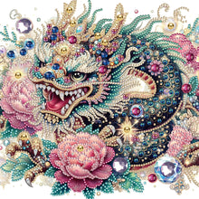 Load image into Gallery viewer, Diamond Painting - Partial Special Shaped - Gorgeous Dragon (30*30CM)
