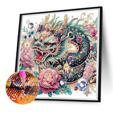 Load image into Gallery viewer, Diamond Painting - Partial Special Shaped - Gorgeous Dragon (30*30CM)
