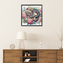 Load image into Gallery viewer, Diamond Painting - Partial Special Shaped - Gorgeous Dragon (30*30CM)
