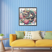 Load image into Gallery viewer, Diamond Painting - Partial Special Shaped - Gorgeous Dragon (30*30CM)
