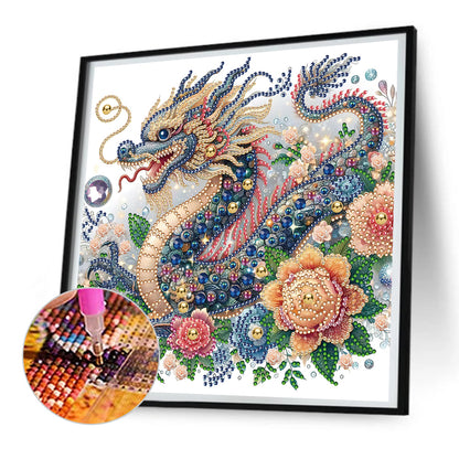 Diamond Painting - Partial Special Shaped - Gorgeous Dragon (30*30CM)