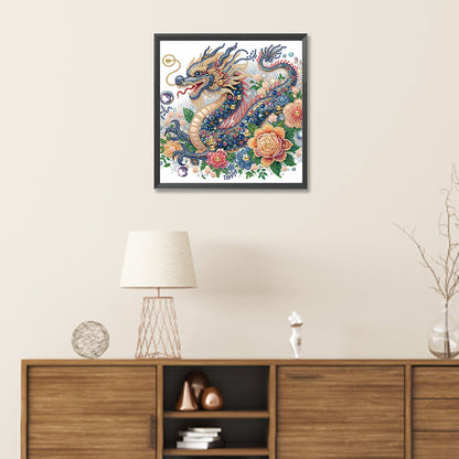Diamond Painting - Partial Special Shaped - Gorgeous Dragon (30*30CM)