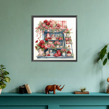 Load image into Gallery viewer, Diamond Painting - Full Round - garden potted plants (30*30CM)
