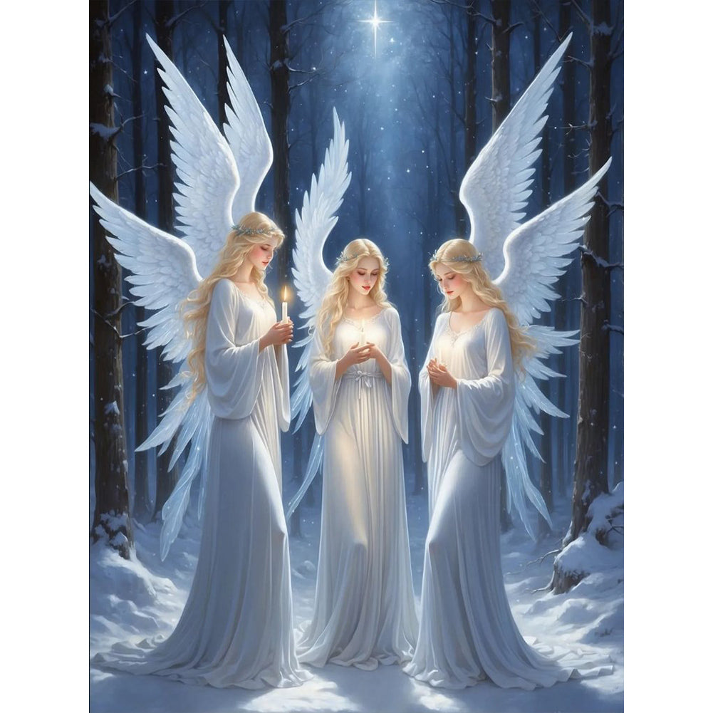 Diamond Painting - Full Round - praying girl (30*40CM)