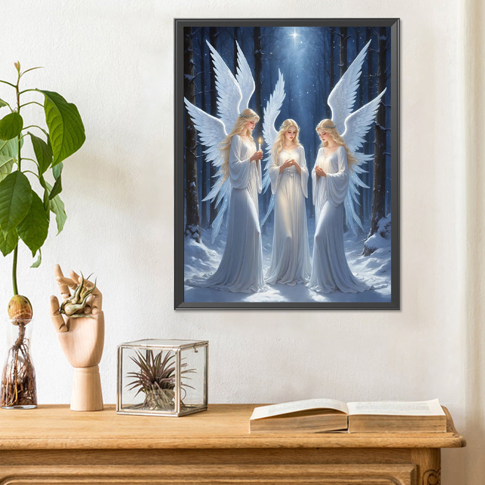 Diamond Painting - Full Round - praying girl (30*40CM)