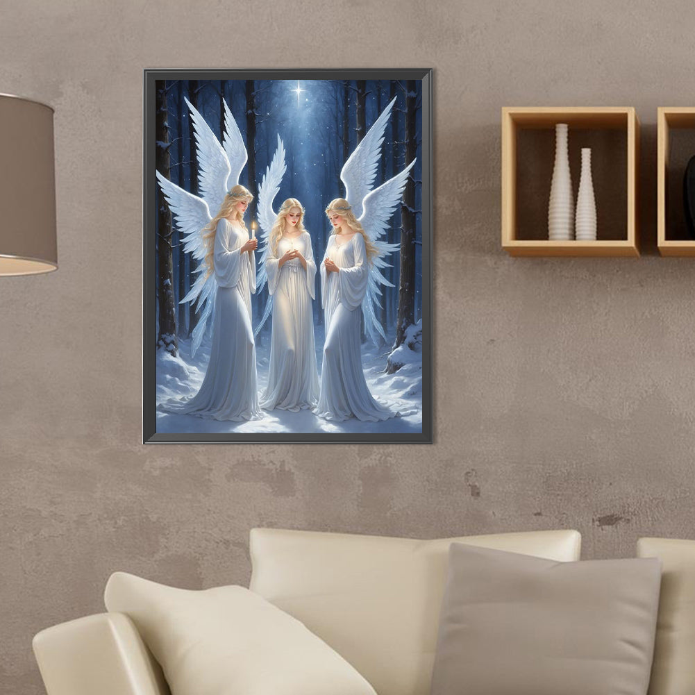 Diamond Painting - Full Round - praying girl (30*40CM)