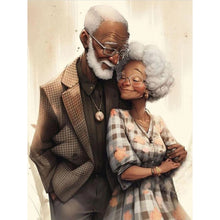 Load image into Gallery viewer, Diamond Painting - Full Round - elderly couple (30*40CM)
