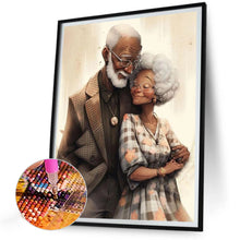 Load image into Gallery viewer, Diamond Painting - Full Round - elderly couple (30*40CM)
