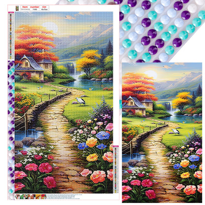 Diamond Painting - Full Round - garden path (40*70CM)