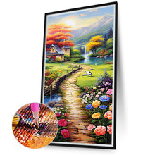 Load image into Gallery viewer, Diamond Painting - Full Round - garden path (40*70CM)
