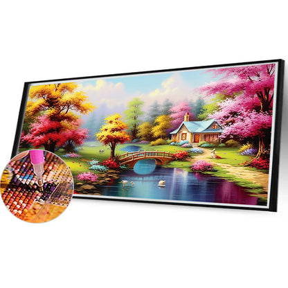 Diamond Painting - Full Round - outdoor garden (100*50CM)