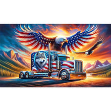 Load image into Gallery viewer, Diamond Painting - Full Round - american eagle (70*40CM)
