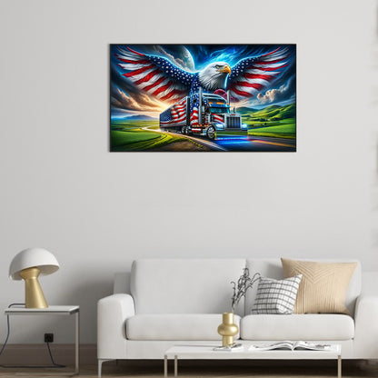 Diamond Painting - Full Round - american eagle (70*40CM)
