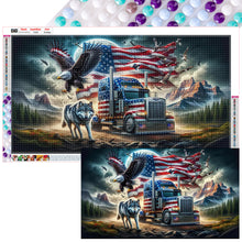 Load image into Gallery viewer, Diamond Painting - Full Round - american eagle (70*40CM)
