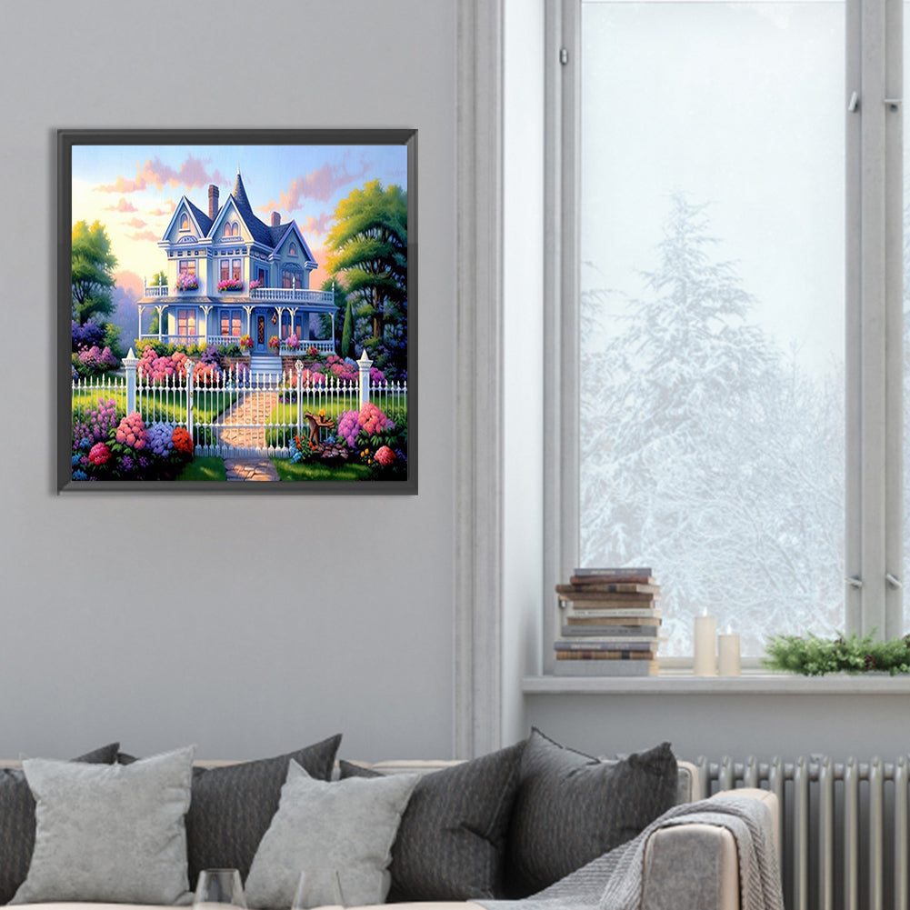 Diamond Painting - Full Round - garden house (30*30CM)