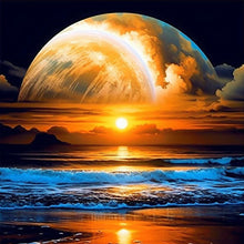 Load image into Gallery viewer, Diamond Painting - Full Round - Moonlight by the sea (30*30CM)
