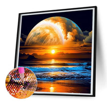Load image into Gallery viewer, Diamond Painting - Full Round - Moonlight by the sea (30*30CM)
