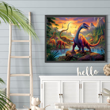 Load image into Gallery viewer, Diamond Painting - Full Round - Dinosaur Park (40*30CM)
