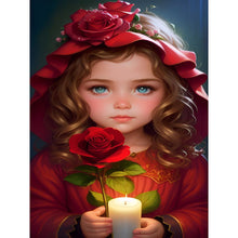 Load image into Gallery viewer, Diamond Painting - Full Round - sweet girl (30*40CM)
