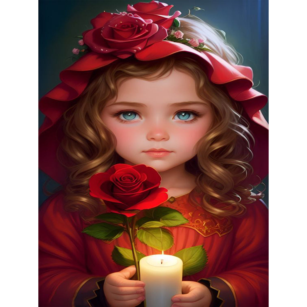 Diamond Painting - Full Round - sweet girl (30*40CM)