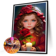 Load image into Gallery viewer, Diamond Painting - Full Round - sweet girl (30*40CM)
