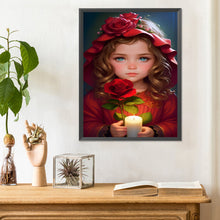 Load image into Gallery viewer, Diamond Painting - Full Round - sweet girl (30*40CM)
