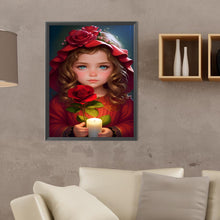 Load image into Gallery viewer, Diamond Painting - Full Round - sweet girl (30*40CM)

