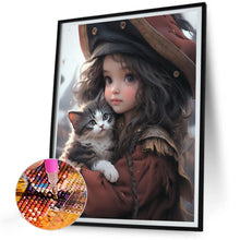 Load image into Gallery viewer, Diamond Painting - Full Round - sweet girl (30*40CM)
