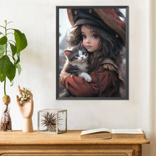 Load image into Gallery viewer, Diamond Painting - Full Round - sweet girl (30*40CM)
