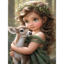 Load image into Gallery viewer, Diamond Painting - Full Round - sweet girl (30*40CM)
