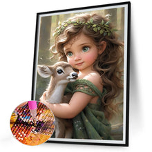Load image into Gallery viewer, Diamond Painting - Full Round - sweet girl (30*40CM)
