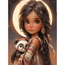 Load image into Gallery viewer, Diamond Painting - Full Round - sweet girl (30*40CM)

