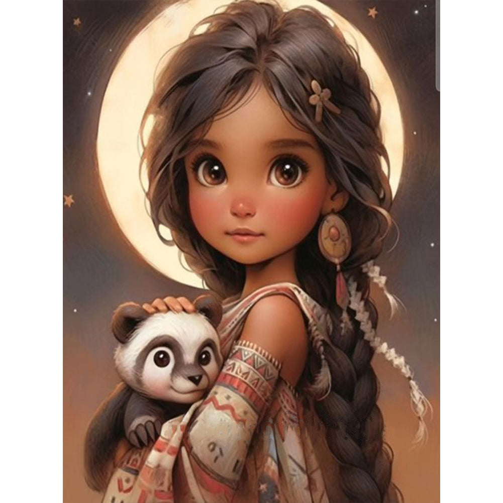 Diamond Painting - Full Round - sweet girl (30*40CM)
