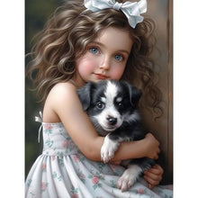 Load image into Gallery viewer, Diamond Painting - Full Round - sweet girl (30*40CM)
