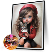 Load image into Gallery viewer, Diamond Painting - Full Round - sweet girl (30*40CM)
