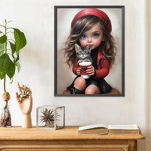 Load image into Gallery viewer, Diamond Painting - Full Round - sweet girl (30*40CM)

